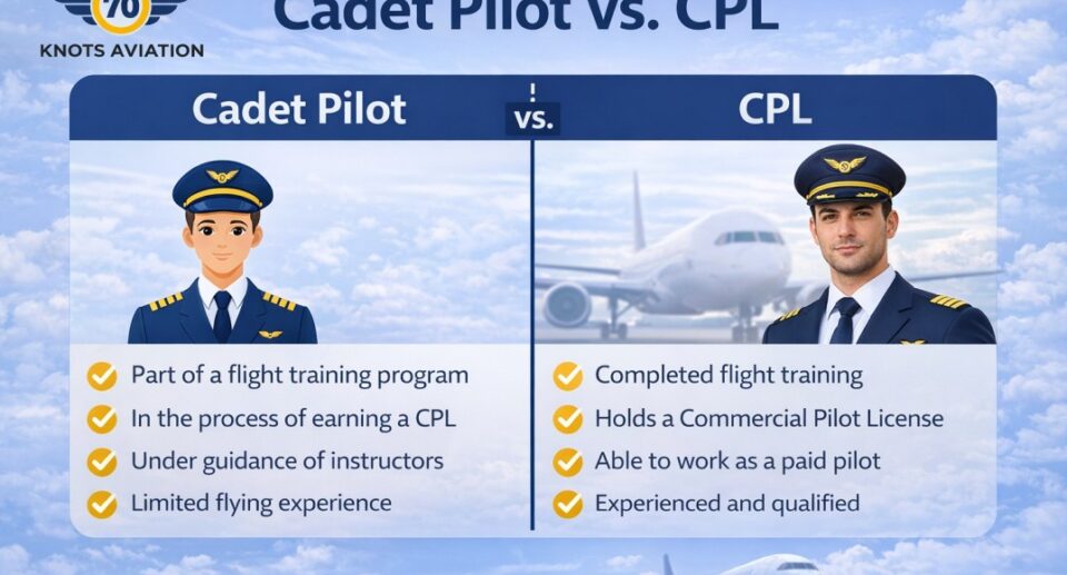 Cadet Pilot vs CPL – Best Pilot Training Option in India