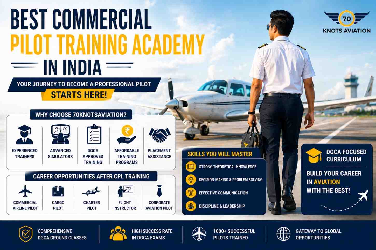 Best Commercial Pilot Training Academy in India