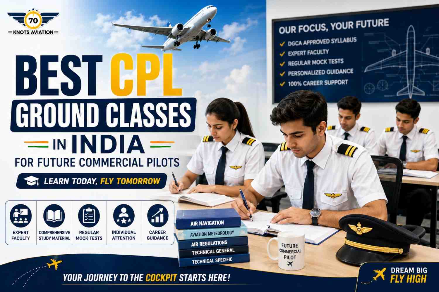Best CPL Ground Classes in India for Future Commercial Pilots