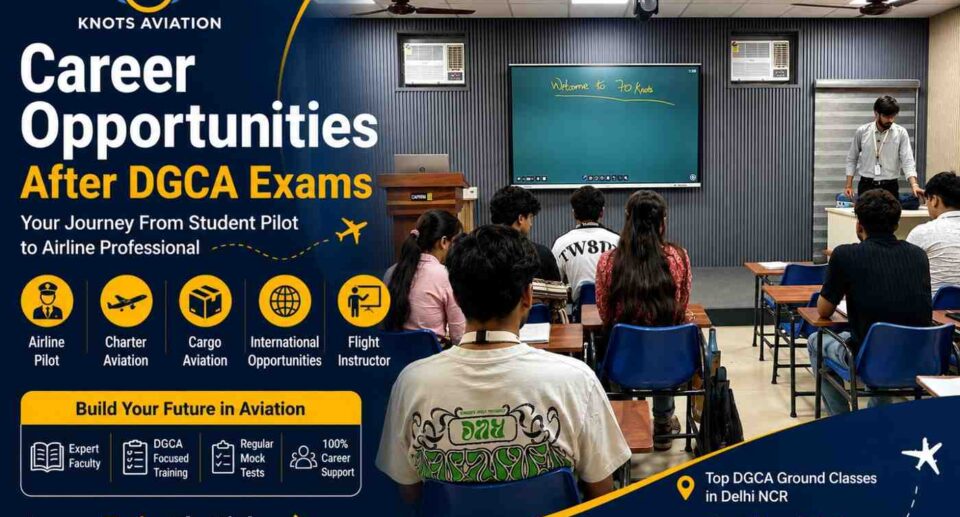 Career Opportunities After DGCA Exams: From Student Pilot to Airline Professional