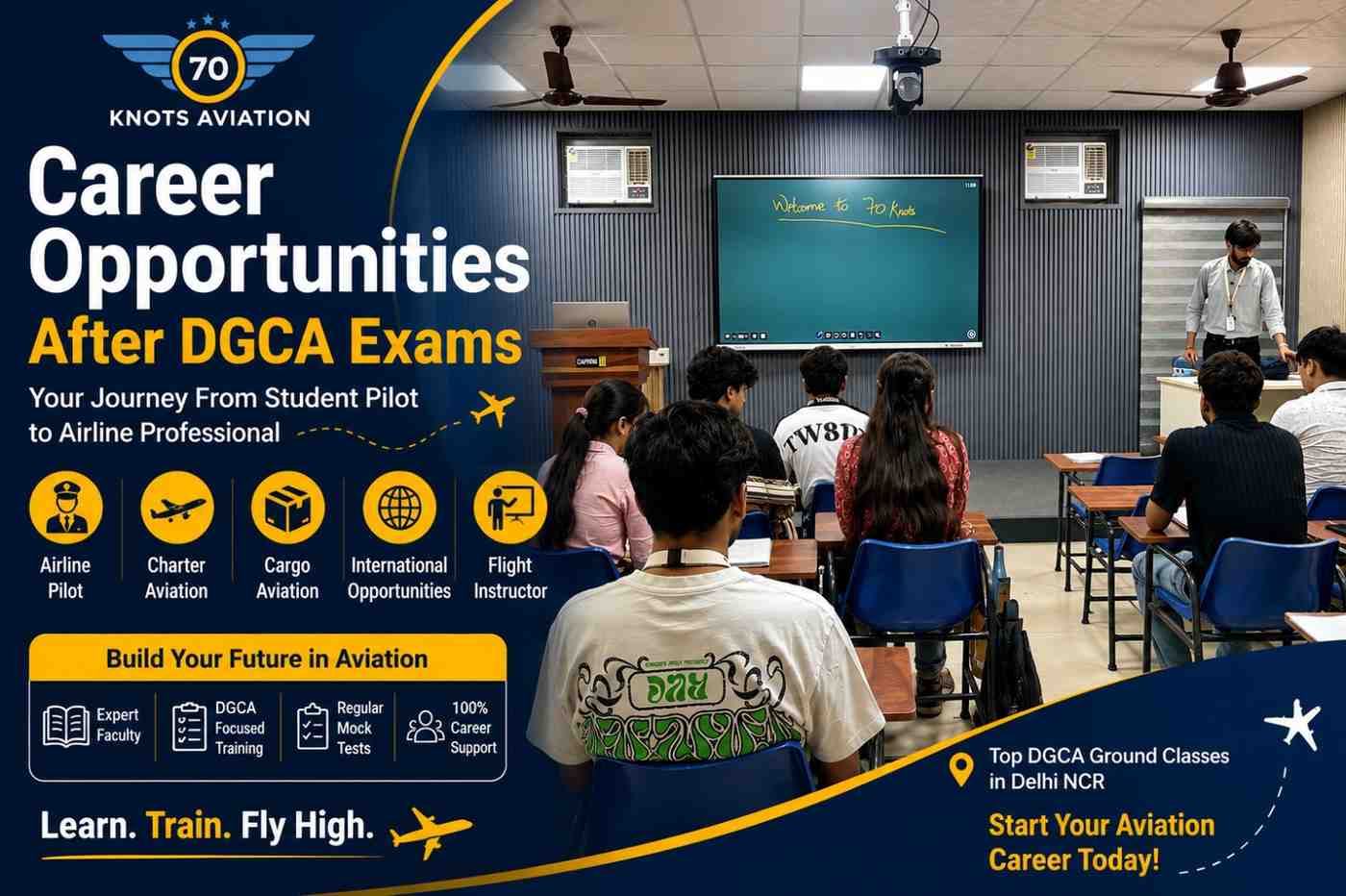 Career Opportunities After DGCA Exams: From Student Pilot to Airline Professional