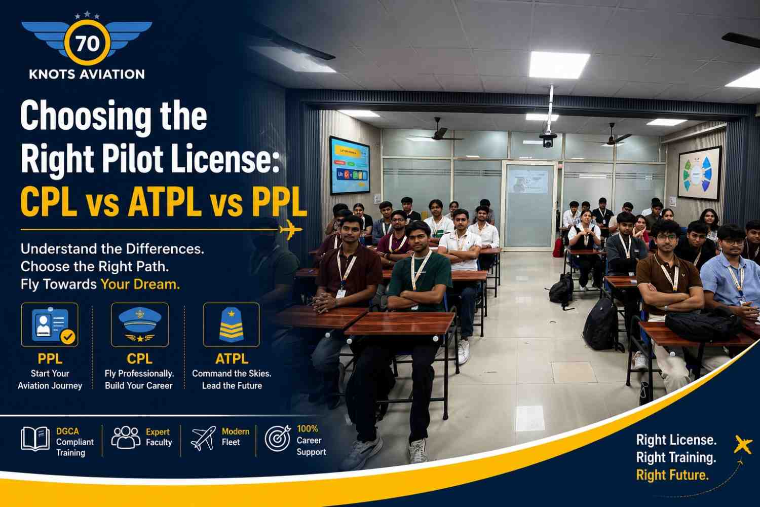 Choosing the Right Pilot License: CPL vs ATPL vs PPL