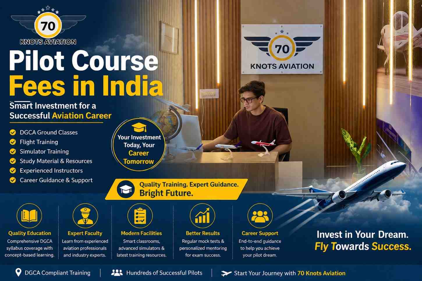 Pilot Course Fees in India: Smart Investment for a Aviation Career