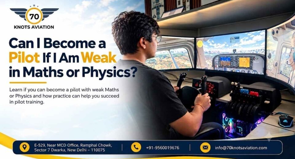 Can I Become a Pilot If I Am Weak in Maths or Physics?