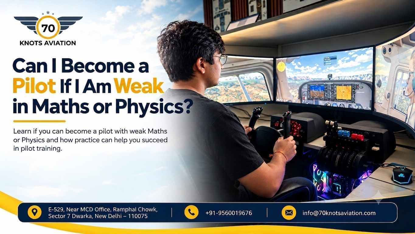 Can I Become a Pilot If I Am Weak in Maths or Physics?
